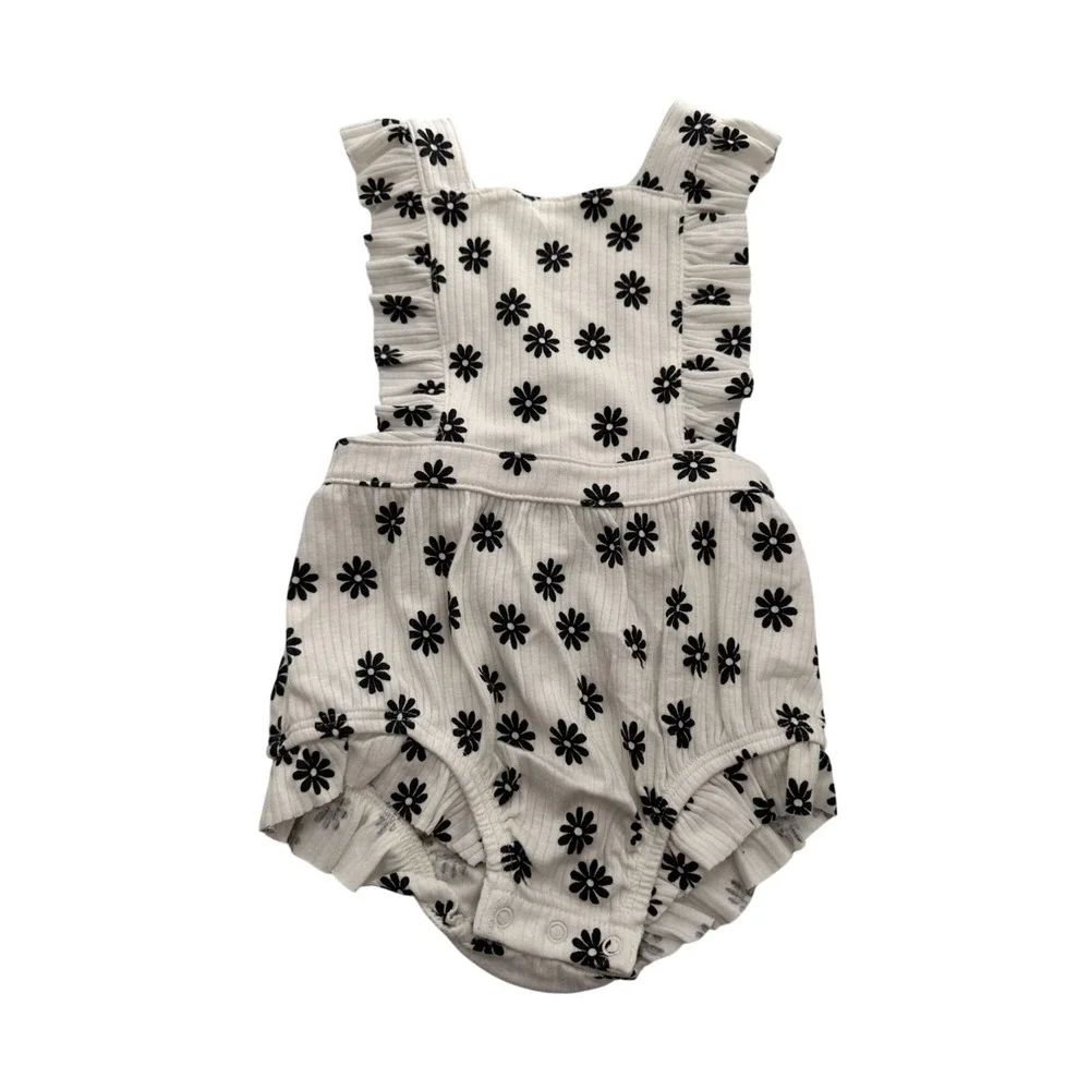 Baby Girls 2-Piece Outfit Set Carters Floral Footed Sleeper Cat Jack Romper 6-9M